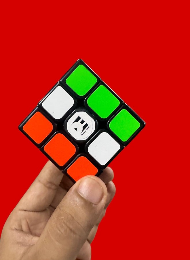 دي إيترنال مكعب السرعة الأبدي 3x3 مع مادة تشحيم وحامل عرض، مكعب ألغاز سحري احترافي، قاعدة سوداء - Image 2